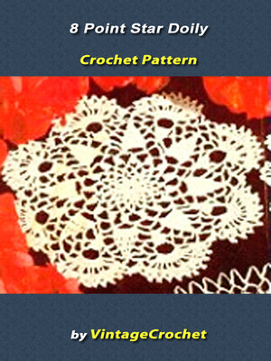 cover image of 8 Point Star Doily Vintage Crochet Pattern eBook